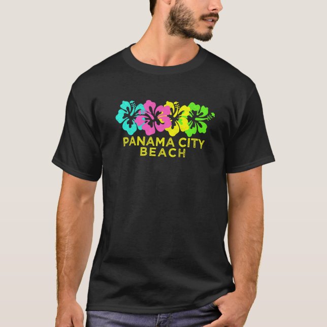 Camiseta Surf de Viagem da Cidade Tropical do Panamá, na Ci (Frente)