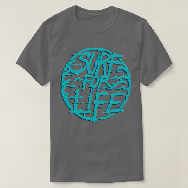 Camiseta Surf de vida para surfistas e surfistas (Frente do Design)