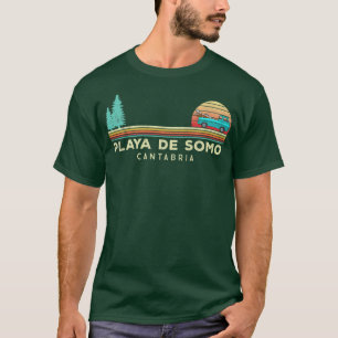 Camiseta Surf de Vintage Playa de somo cabtabria - Surfer P