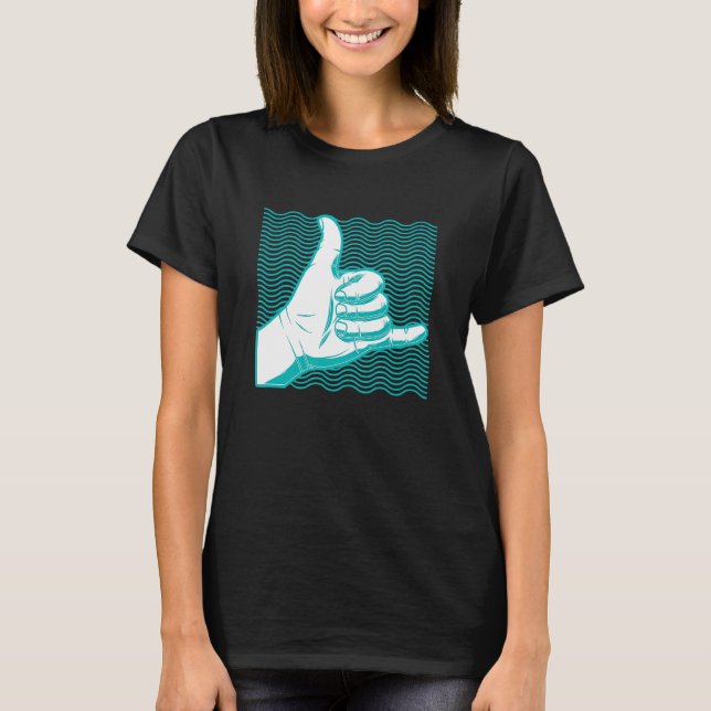 Camiseta Surf Design Surf Shaka (Frente)