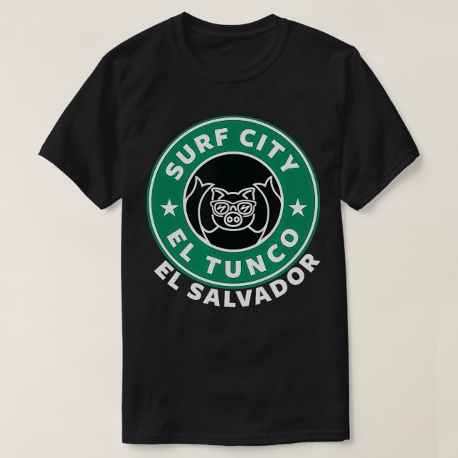 Camiseta Surf El Tunco Cidade El Salvador (Frente do Design)