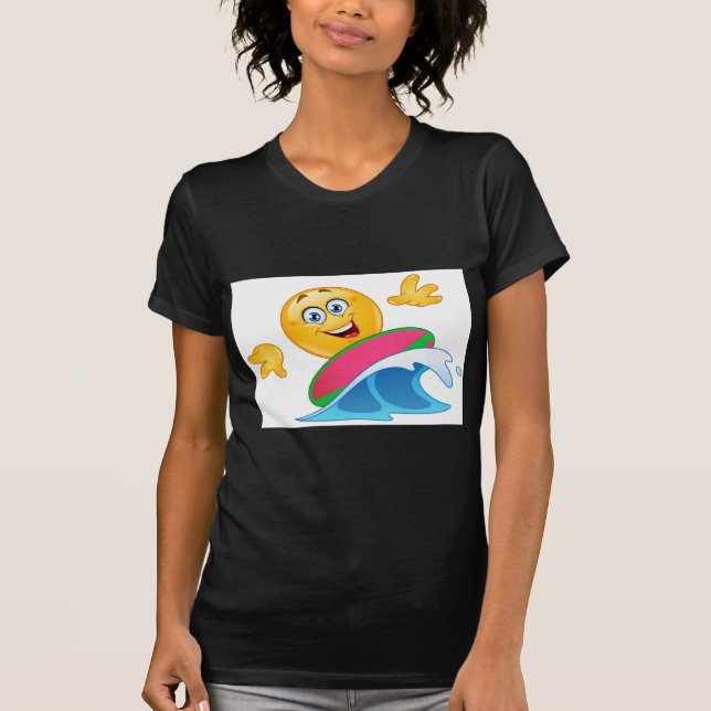 Camiseta surf emoji (Frente)