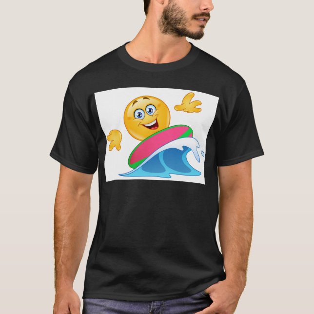 Camiseta surf emoji (Frente)