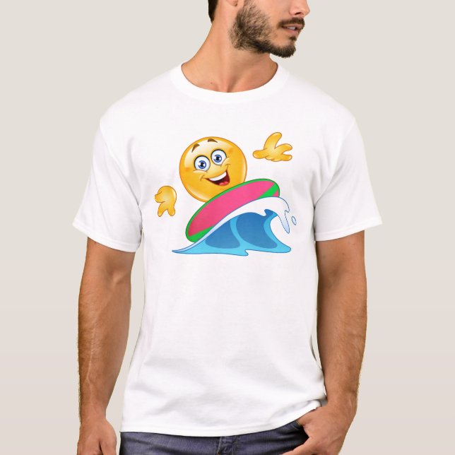 Camiseta surf emoji (Frente)