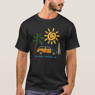 Camiseta Surf excelente Beach Woodie Para Ventura Beach
