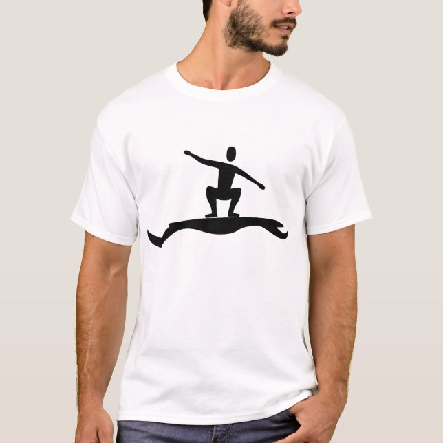 Camiseta Surf Figure - Preto (Frente)