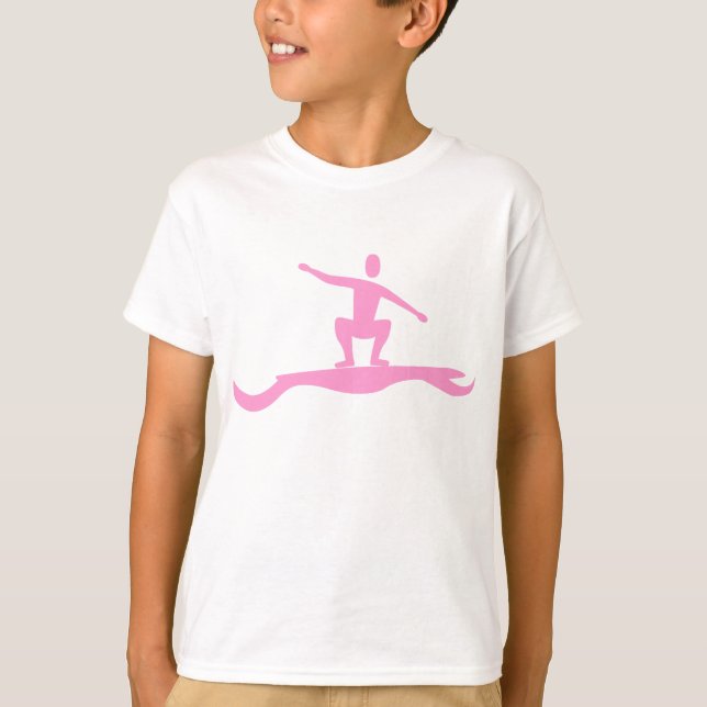 Camiseta Surf Figure - Rosa (Frente)