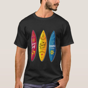Camiseta Surf Havaí Pranchas de Surf das Ilhas Havaianas Na