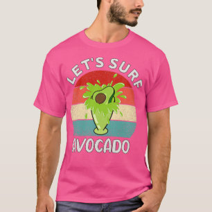 Camiseta Surf Letx27s, abacate Juice Funny Avocado Surfing