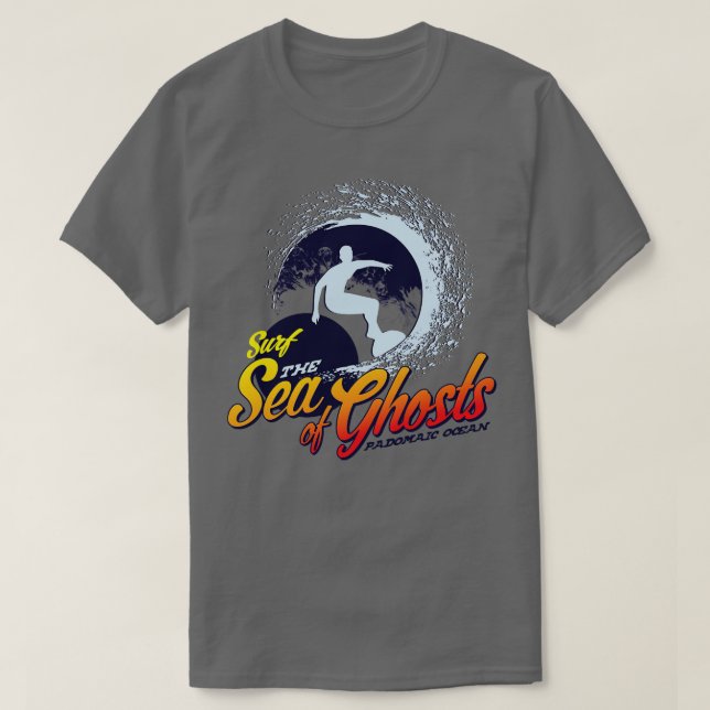 Camiseta Surf Mar de Fantasmas (Frente do Design)