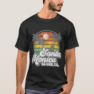 Camiseta Surf Monica Beach California Surfing 70'S