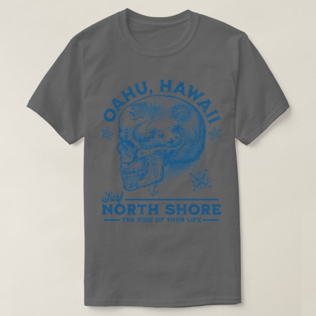 Camiseta Surf Oahu Hawaii North Shore Ride Tua Vida (Frente do Design)