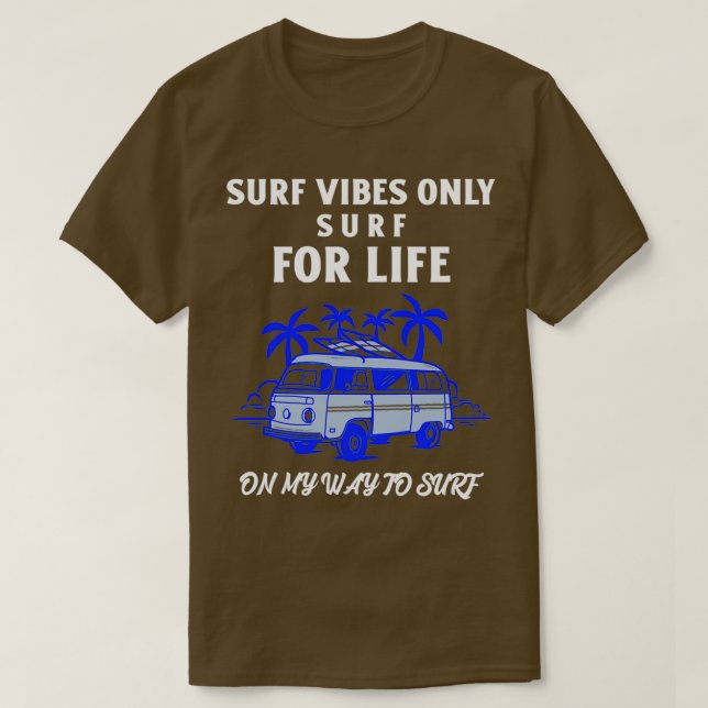 Camiseta Surf para a vida (Frente do Design)