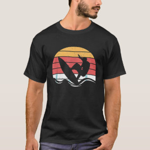 Camiseta Surf Retroativo Do Trabalho de arte De Surfer lega