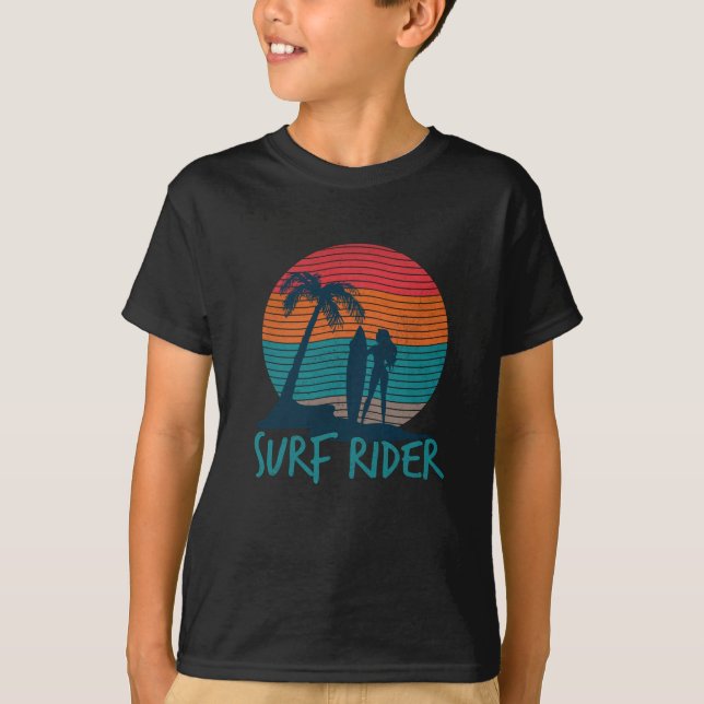 Camiseta Surf Rider-Riding the waves-surfing-Big wave (Frente)