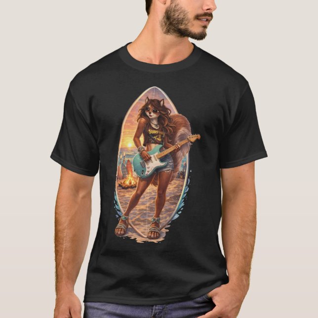 Camiseta Surf Rock Squirrel (Frente)