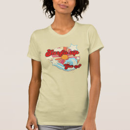 Camiseta Surf’s Up You Up Retro 70s Pastel Beach Women’s