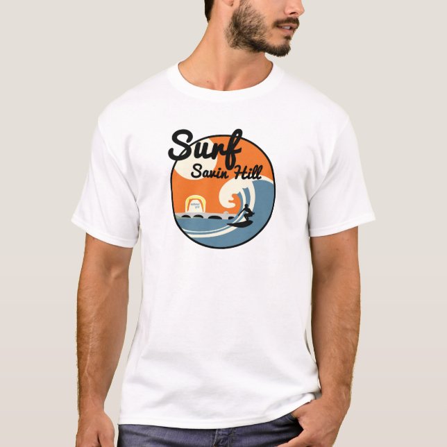 Camiseta Surf Savin Hill - A praia favorita de Dorchester! (Frente)