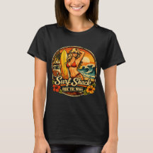 Surf Shack Pin-Up Surfista | Cavalgar as Ondas Pra