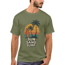 Surf Sun Sand - Retro Vintage Beach Vibes