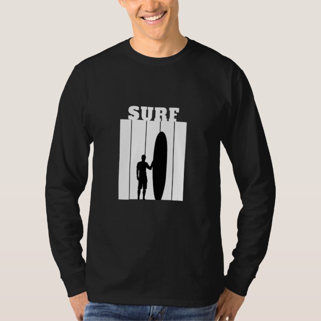 Camiseta Surf Surfer Silhouette White (Frente)
