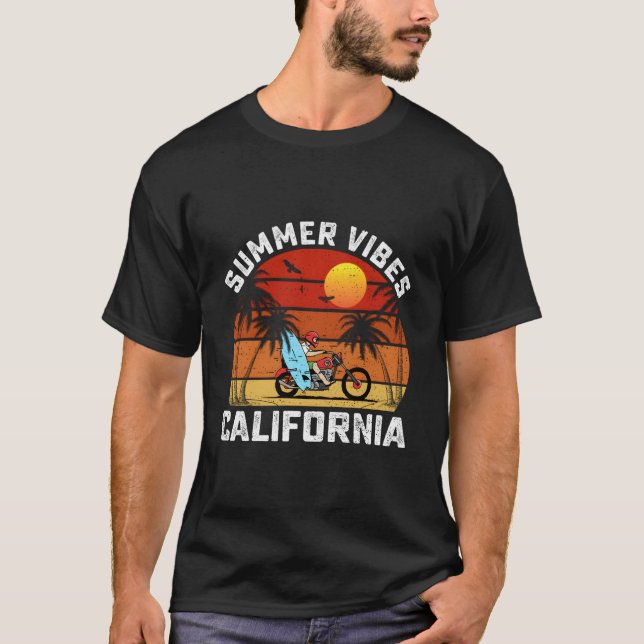 Camiseta Surf Surfing Beach Summer California (Frente)