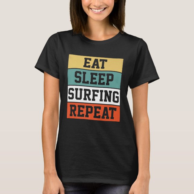 Camiseta Surf Surfing Retro Gift Premium (Frente)