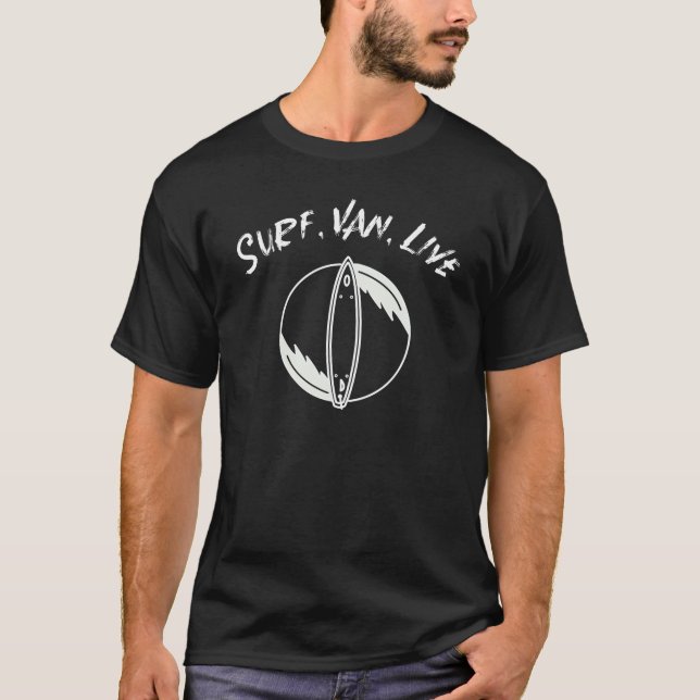 Camiseta Surf Van | Surfing Van | Surf de Van | Van Living (Frente)
