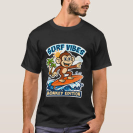 Camiseta Surf vibes - monkey edition