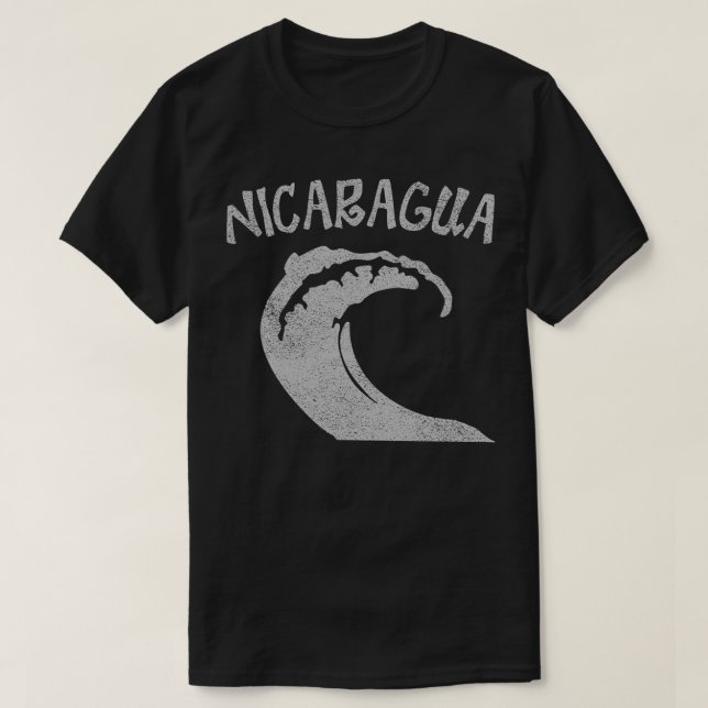 Camiseta Surf Vintage Nicarágua (Frente do Design)