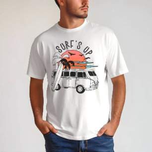Camiseta Surf Vintage Summer Van Sunset