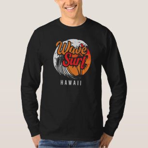 Camiseta Surf Wave Hawaii Ocean Island Vacing Beach Trave