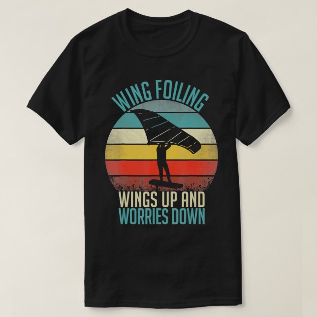 Camiseta Surf Wing Espuma Hidrofina de WingFoil (Frente do Design)