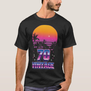 Camiseta Surfando 1970 Oceano Pacífico Pôr do Sol 70º Anive