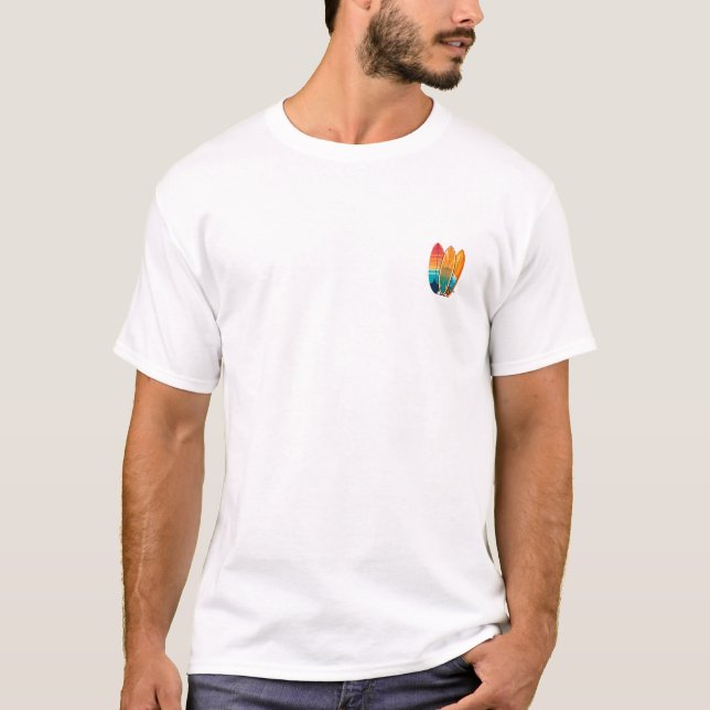 Camiseta Surfando Explorar, A vida é uma aventura (Frente)