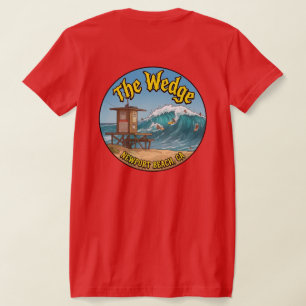 Camiseta Surfando no WEDGE - Newport Beach (Mulheres)