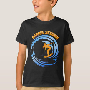 Camiseta Surfando onda tubular na costa oeste Socal Norcal