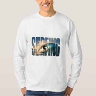 Camiseta Surfando Ondas do Oceano Infinito