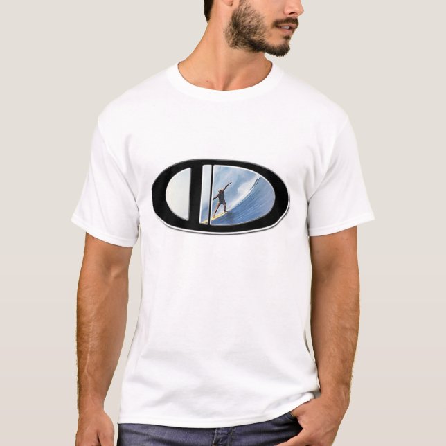 Camiseta Surfando, t-shirt zero da arte da ruptura (Frente)
