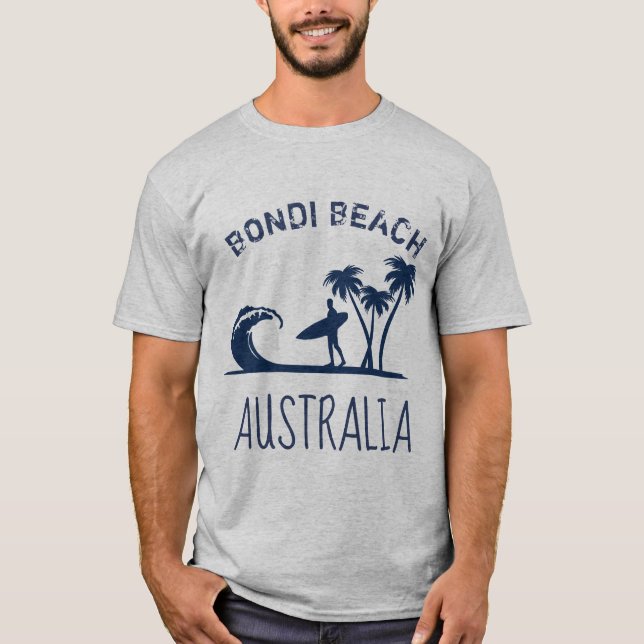 Camiseta Surfar de Austrália da praia de Bondi (Frente)