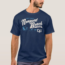 Camiseta Surfar de Califórnia da praia de Newport