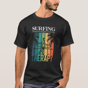Camiseta Surfar É Minha Silhueta De Surfista De Terapia