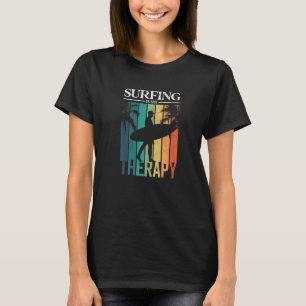 Camiseta Surfar É Minha Terapia Surfista Surfboard
