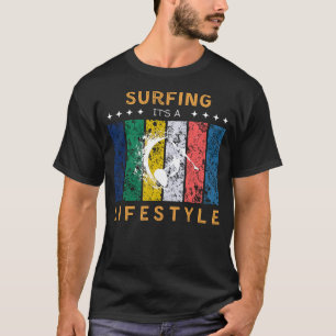 Camiseta Surfar é um Teto Engraçado do Estilo de Vida