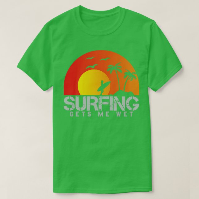 Camiseta Surfar me molha (Frente do Design)