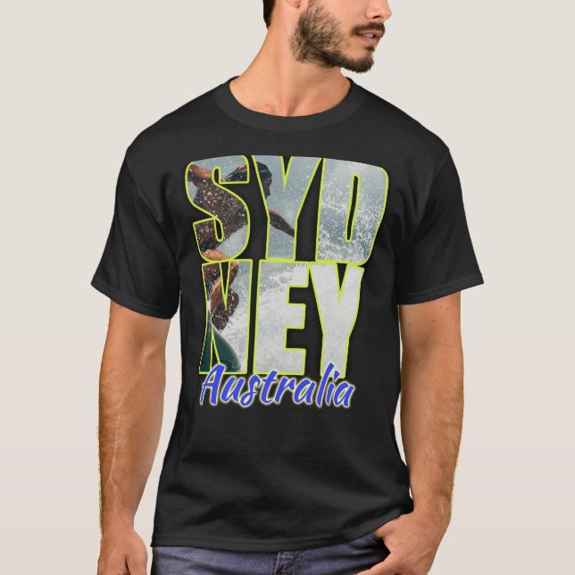 Camiseta Surfar na Austrália - Sydney (Frente)
