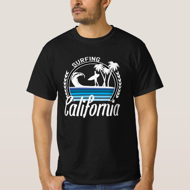 Camiseta Surfar na Califórnia (Frente)