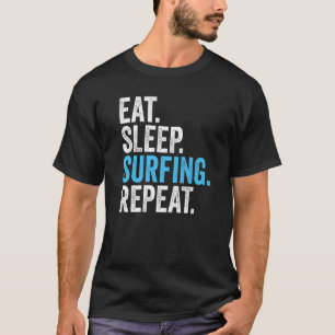 Camiseta Surfar no Sono Repetir Navegação no Vintage Surfin
