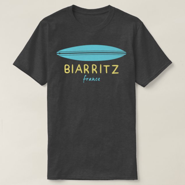 CAMISETA SURFBOARD BIARRITZ FRANÇA (Frente do Design)