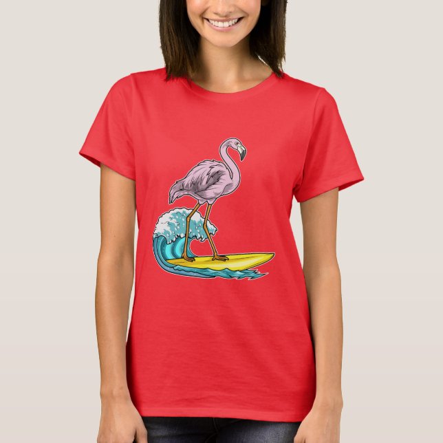 Camiseta Surfboard Flamingo (Frente)